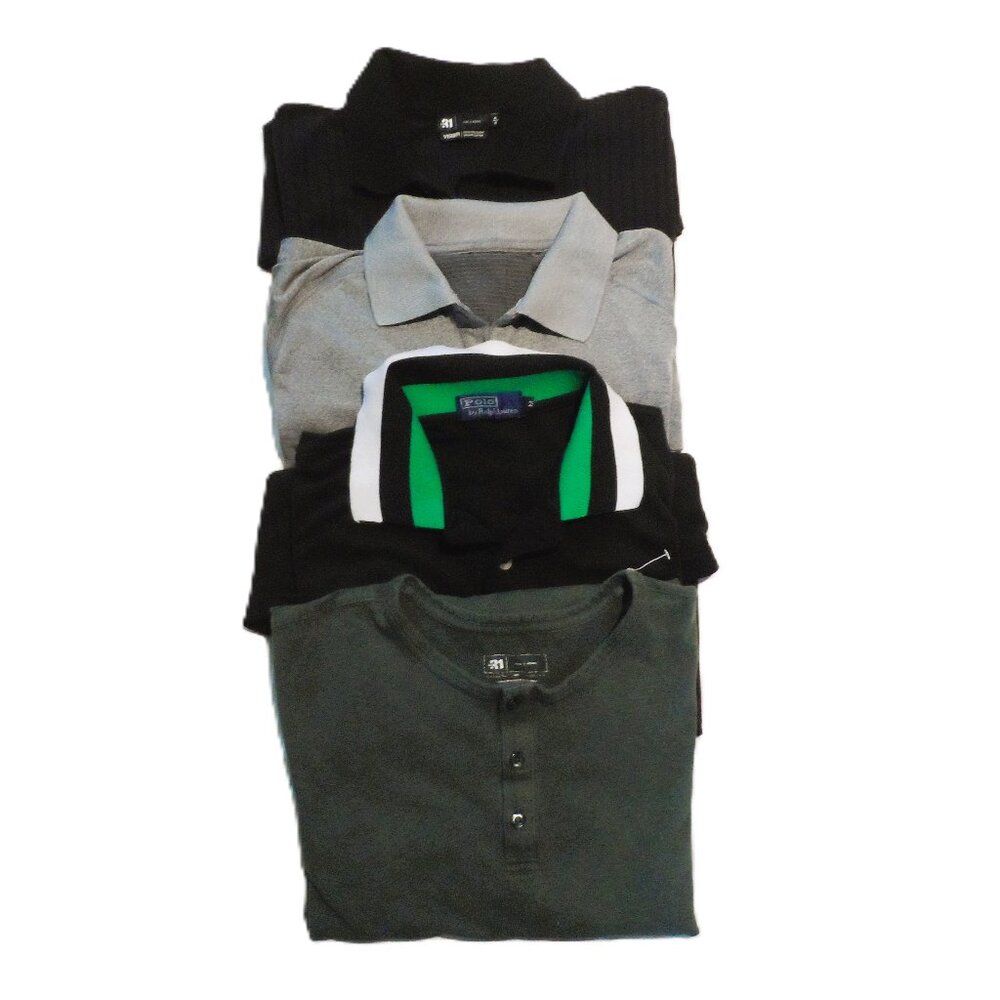 Polo- mix brands , bundle 4pcs - $40 , Size M, pre-owned